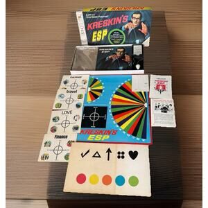1966 Vintage Board Game Amazing Kreskin's ESP Milton Bradley Mentalist Complete